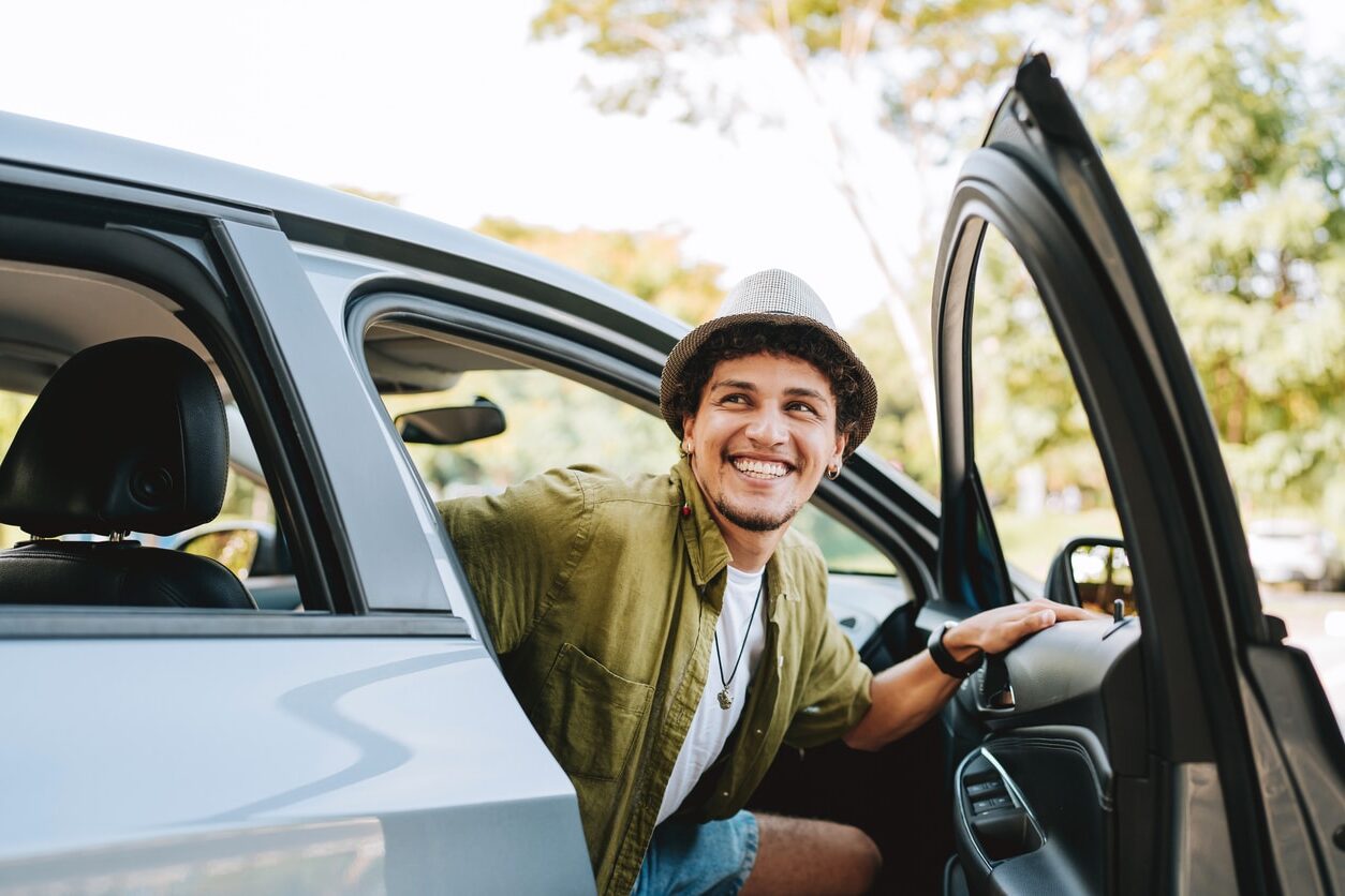 Young man on a journey of self-development and personal growth, living a happier life