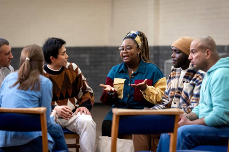 Explaining To the Group in Community Centre