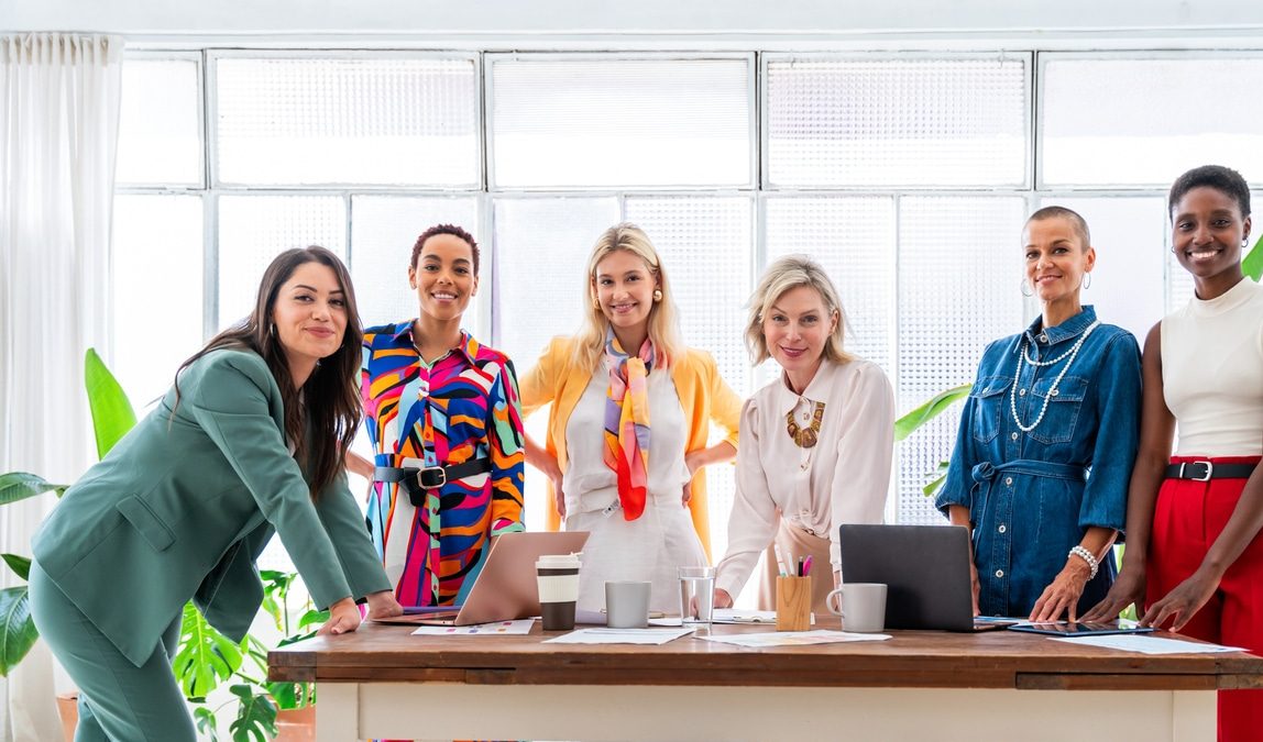 Group of businesswomen meeting in the office