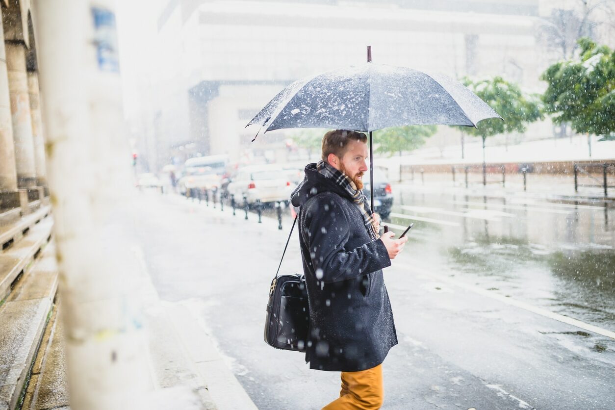 Climate change affecting conditions when traveling in to work.