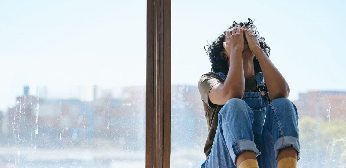 Young women experiencing anxiety